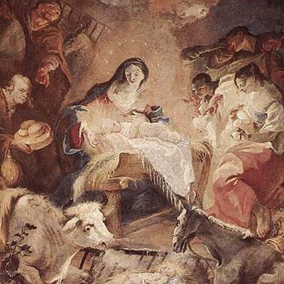 Franz Anton Maulbertsch: Jézus születése (1758) - oltárkép a sümegi 